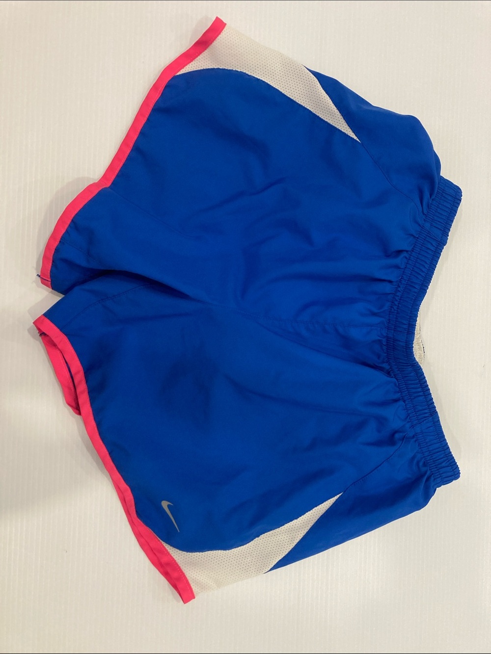Nike Royal Blue Running Shorts with Pink Trim Kids Size XL